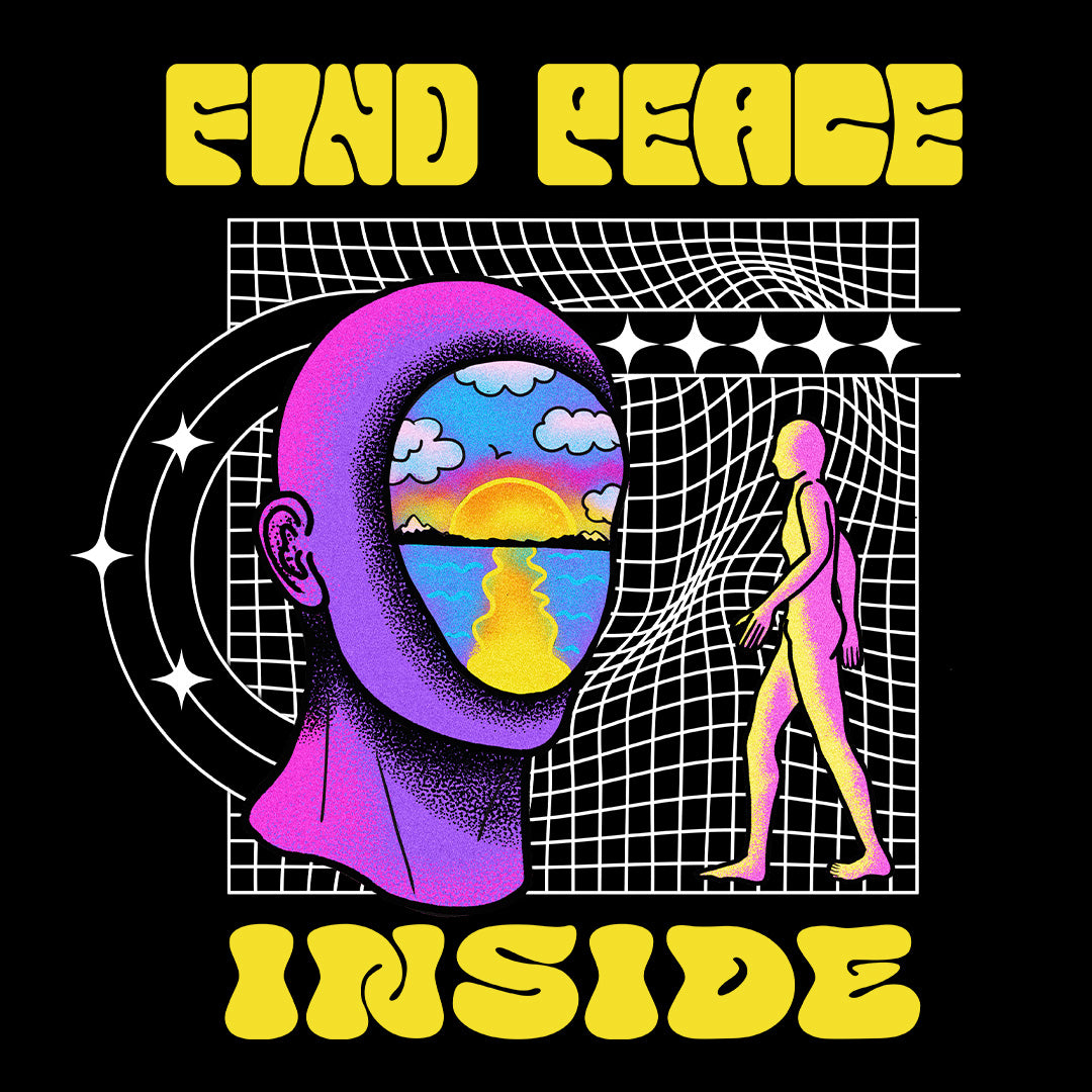 Find Peace Inside Crop Sweatshirt