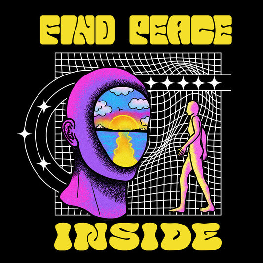 Find Peace Inside Graphic Crop Hoodie