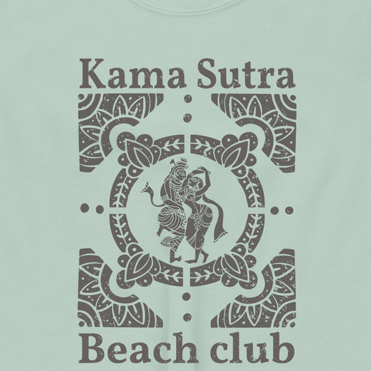 Kama Sutra Beach Club Graphic Crop Sweatshirt