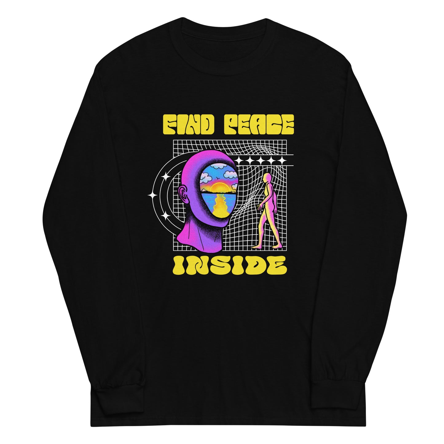 Find Peace Inside Graphic Long Sleeve Tee