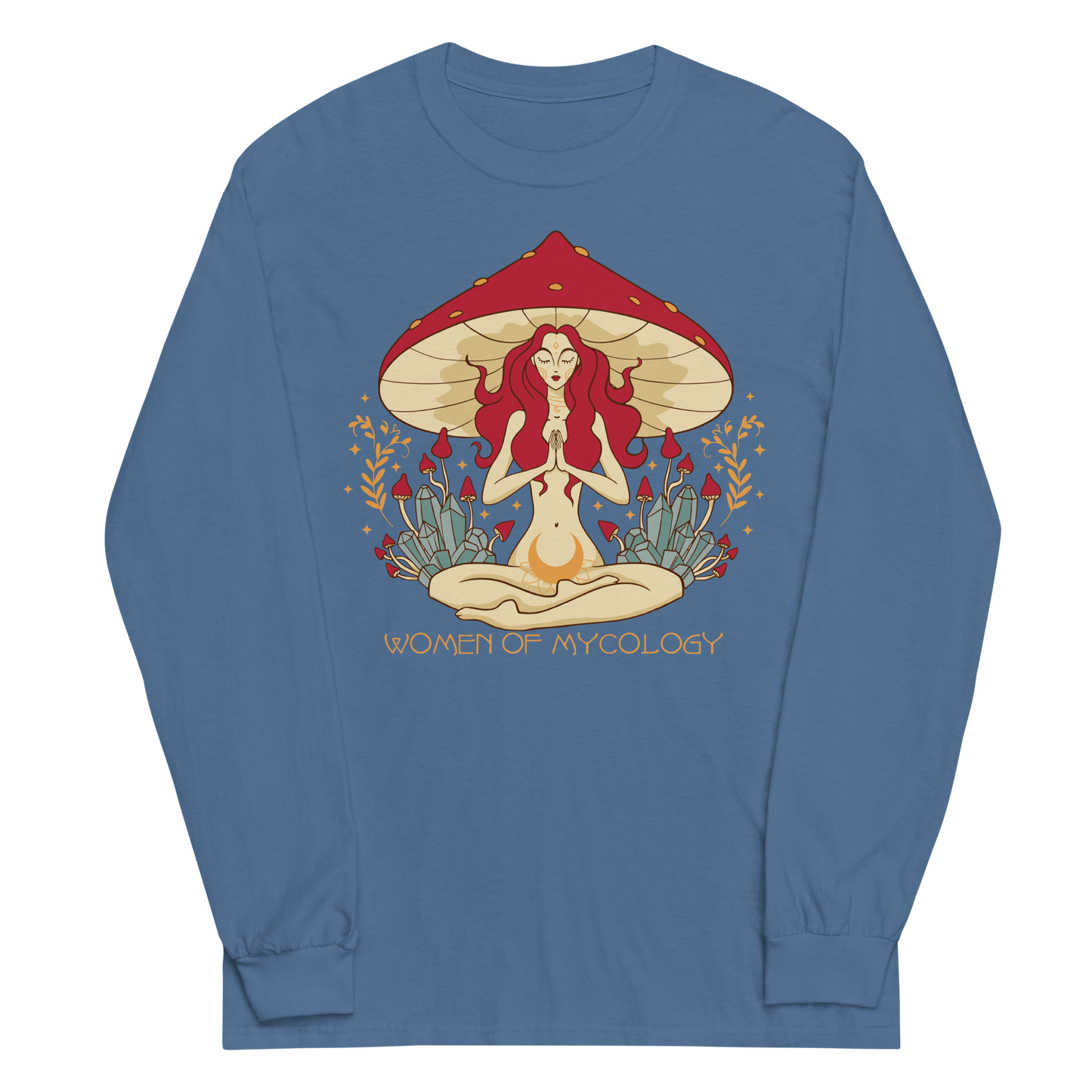 Mystical Woman of Mycology Graphic Long Sleeve Tee