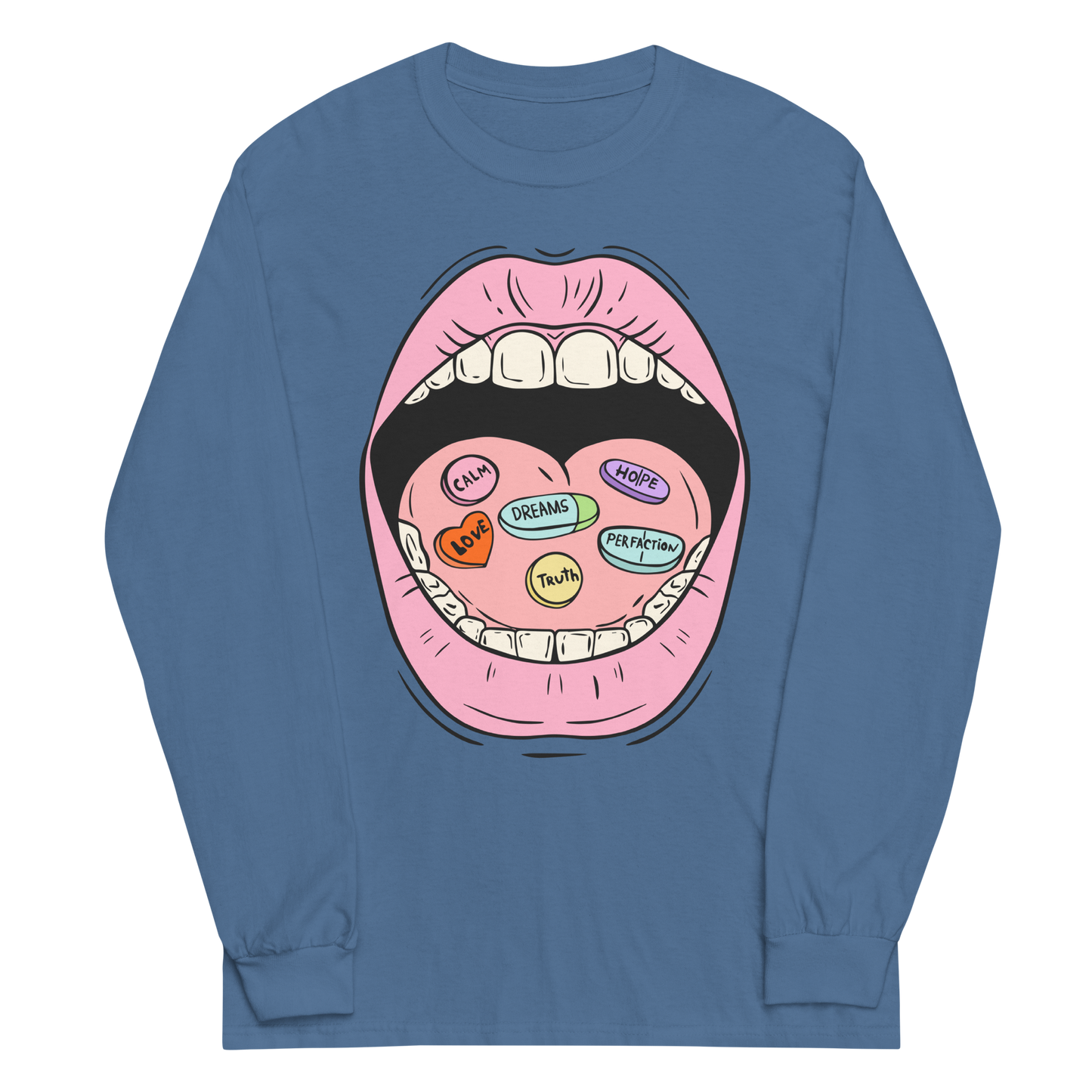 Daily Pills Graphic Long Sleeve Tee