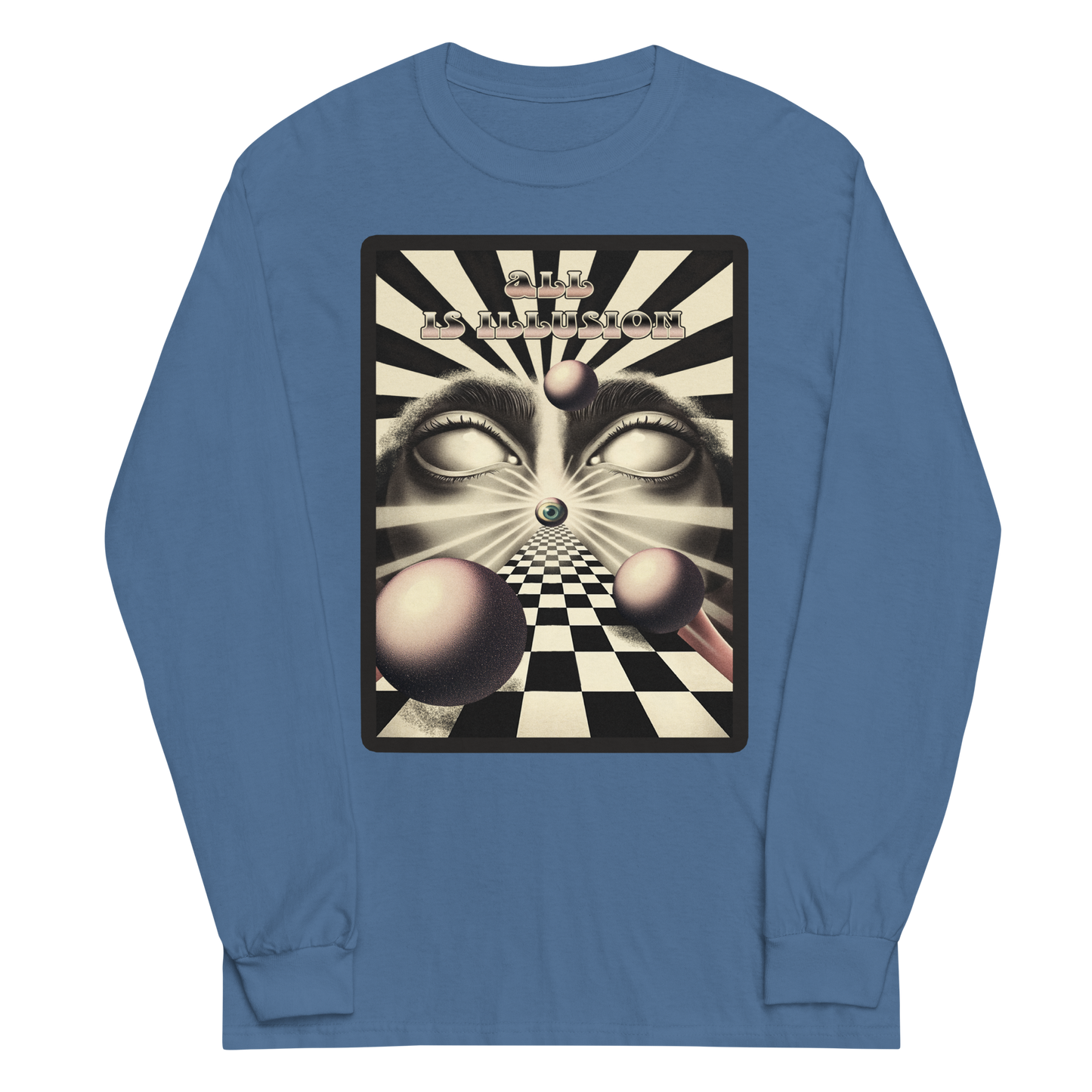 All Is Illusion Graphic Long Sleeve Tee