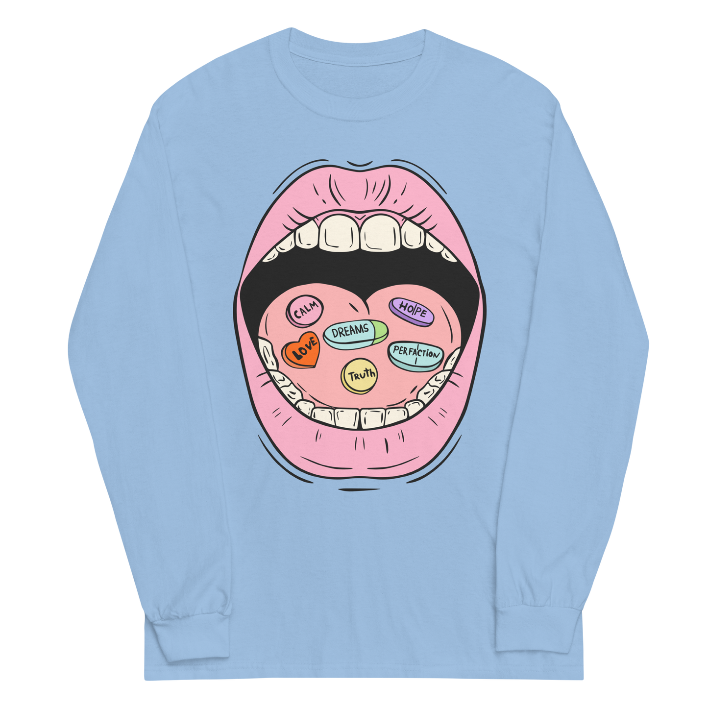 Daily Pills Graphic Long Sleeve Tee