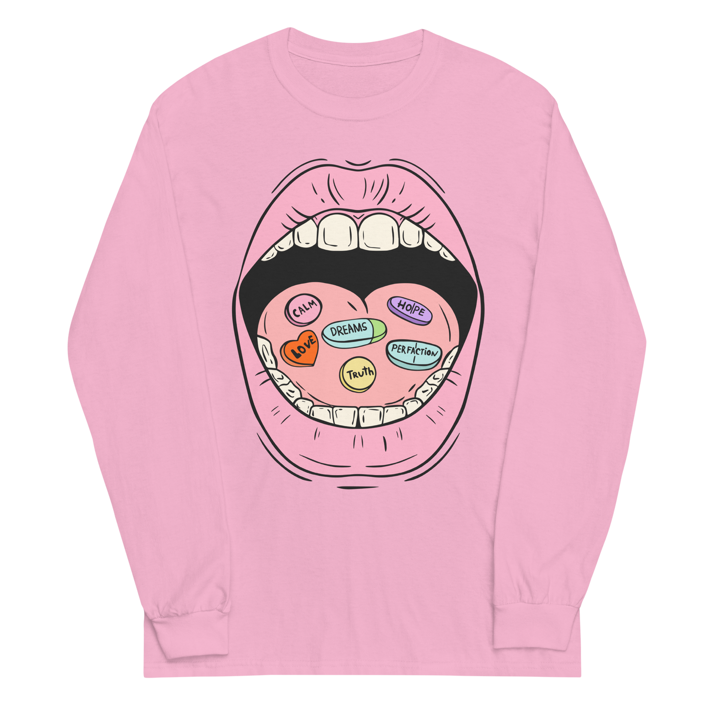 Daily Pills Graphic Long Sleeve Tee