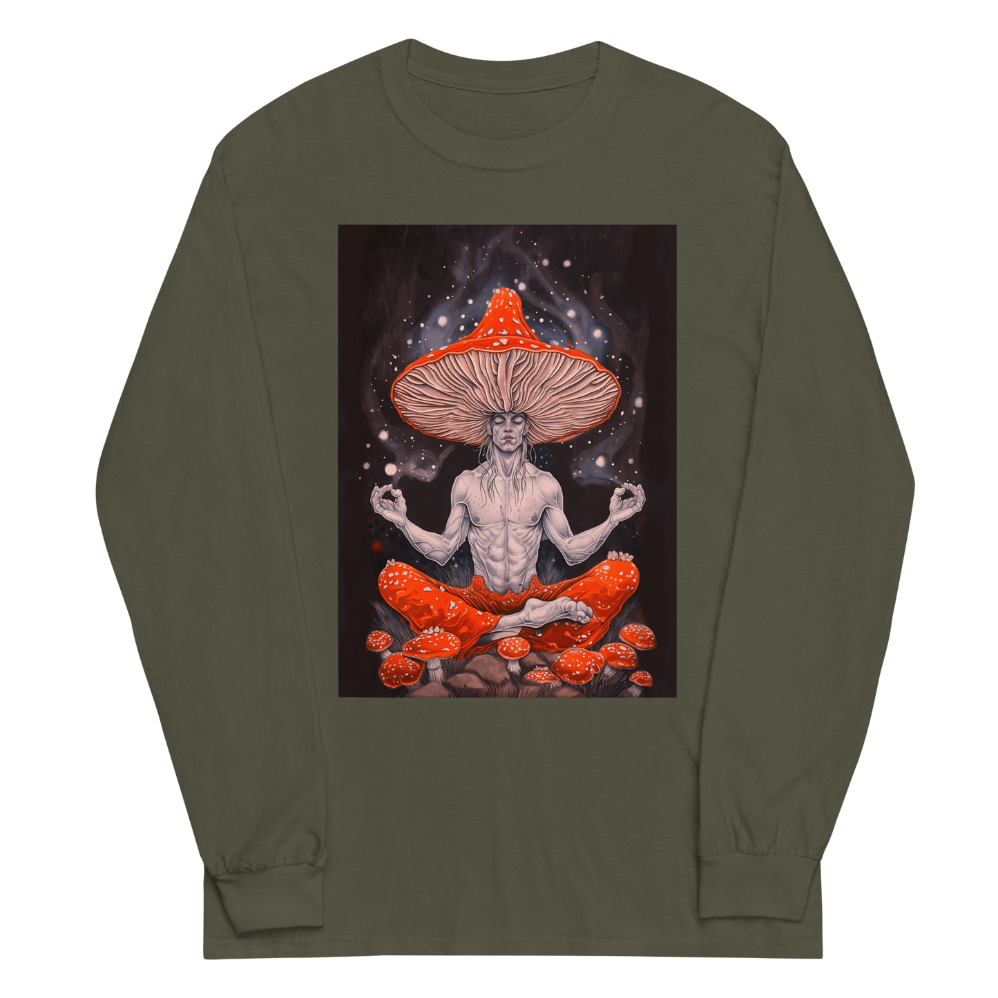 Man Of Mycology Graphic Long Sleeve Tee