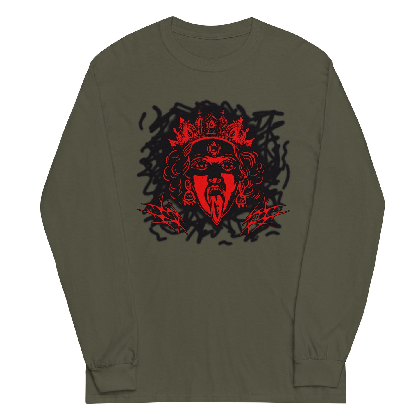 Goddess Kali Graphic Long Sleeve Tee