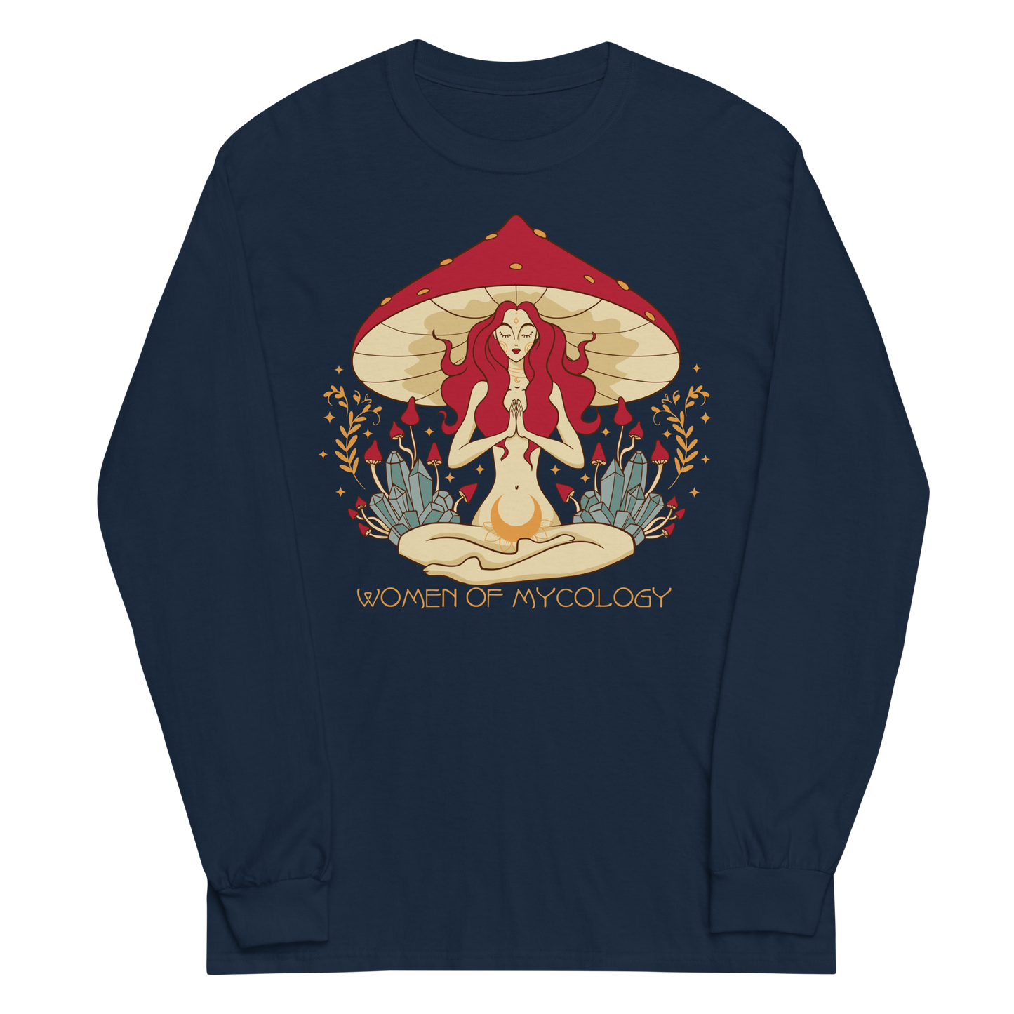 Mystical Woman of Mycology Graphic Long Sleeve Tee