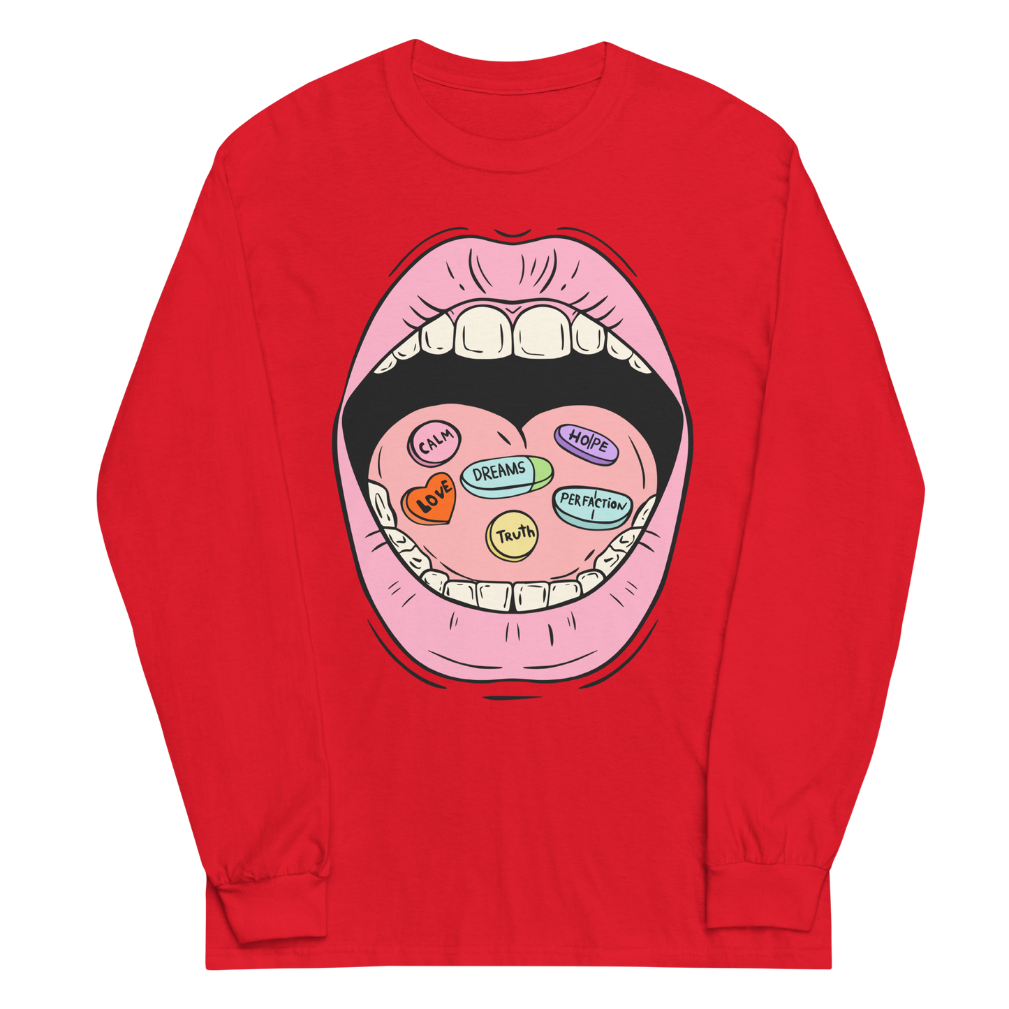 Daily Pills Graphic Long Sleeve Tee