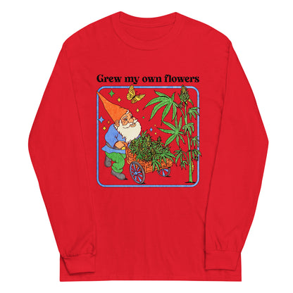 Grew My Own Flowers Graphic Long Sleeve Tee