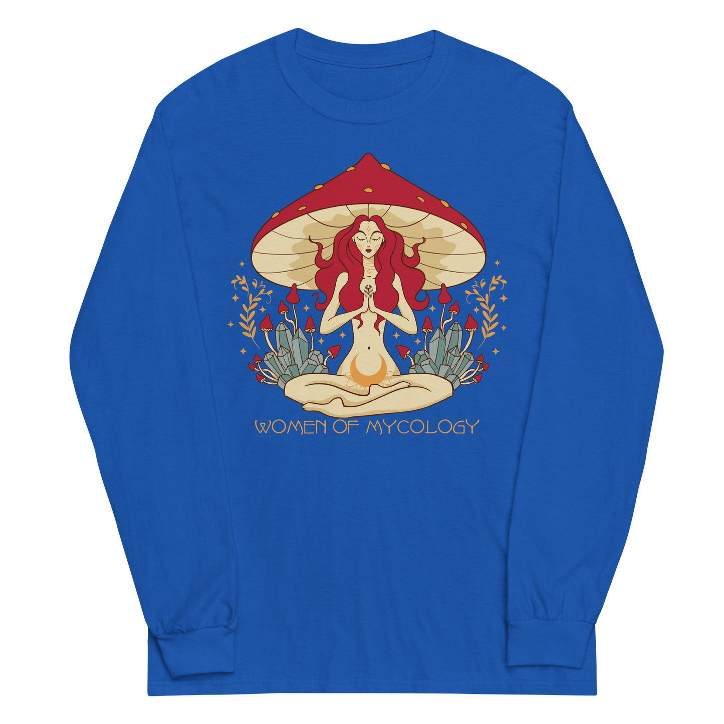 Mystical Woman of Mycology Graphic Long Sleeve Tee