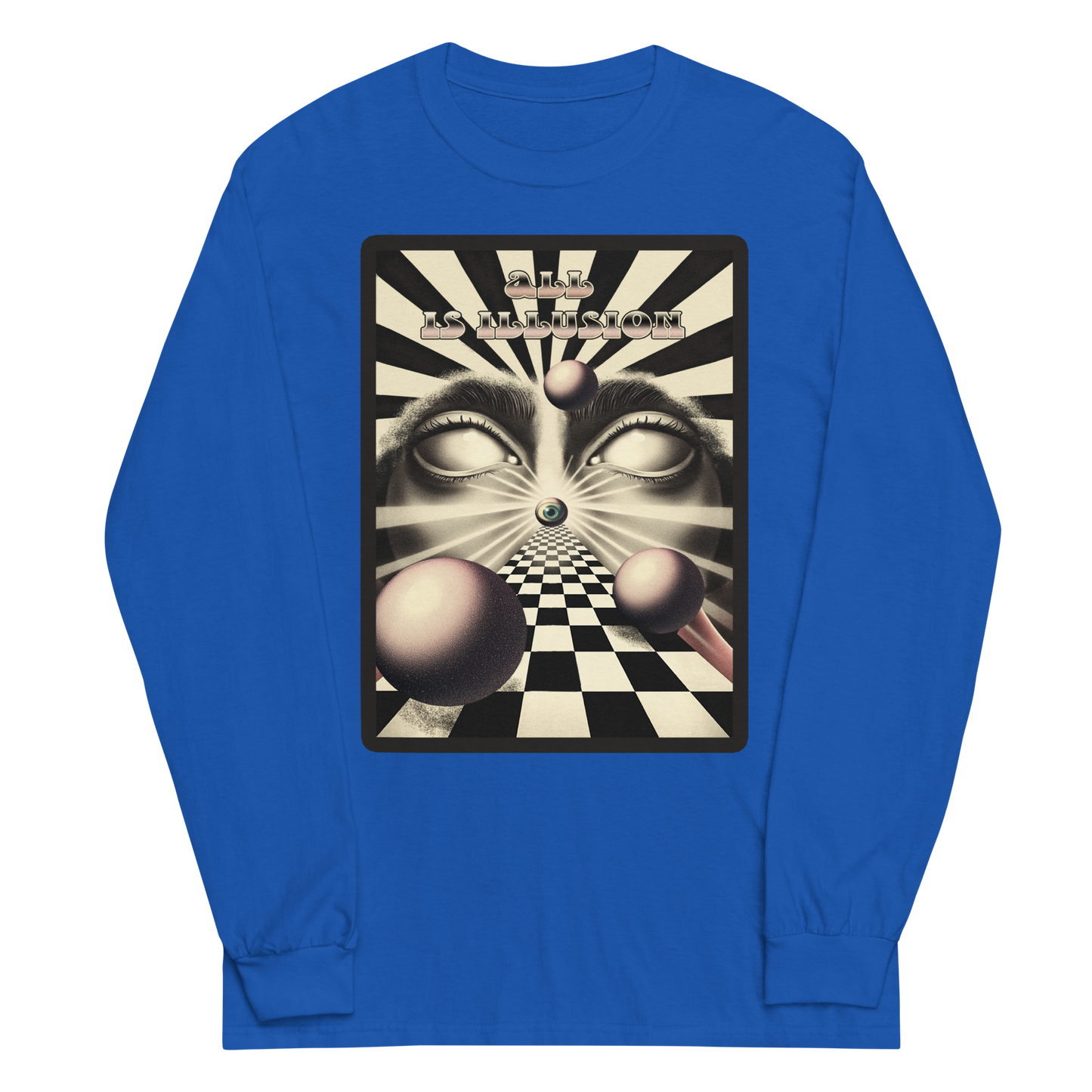 All Is Illusion Graphic Long Sleeve Tee