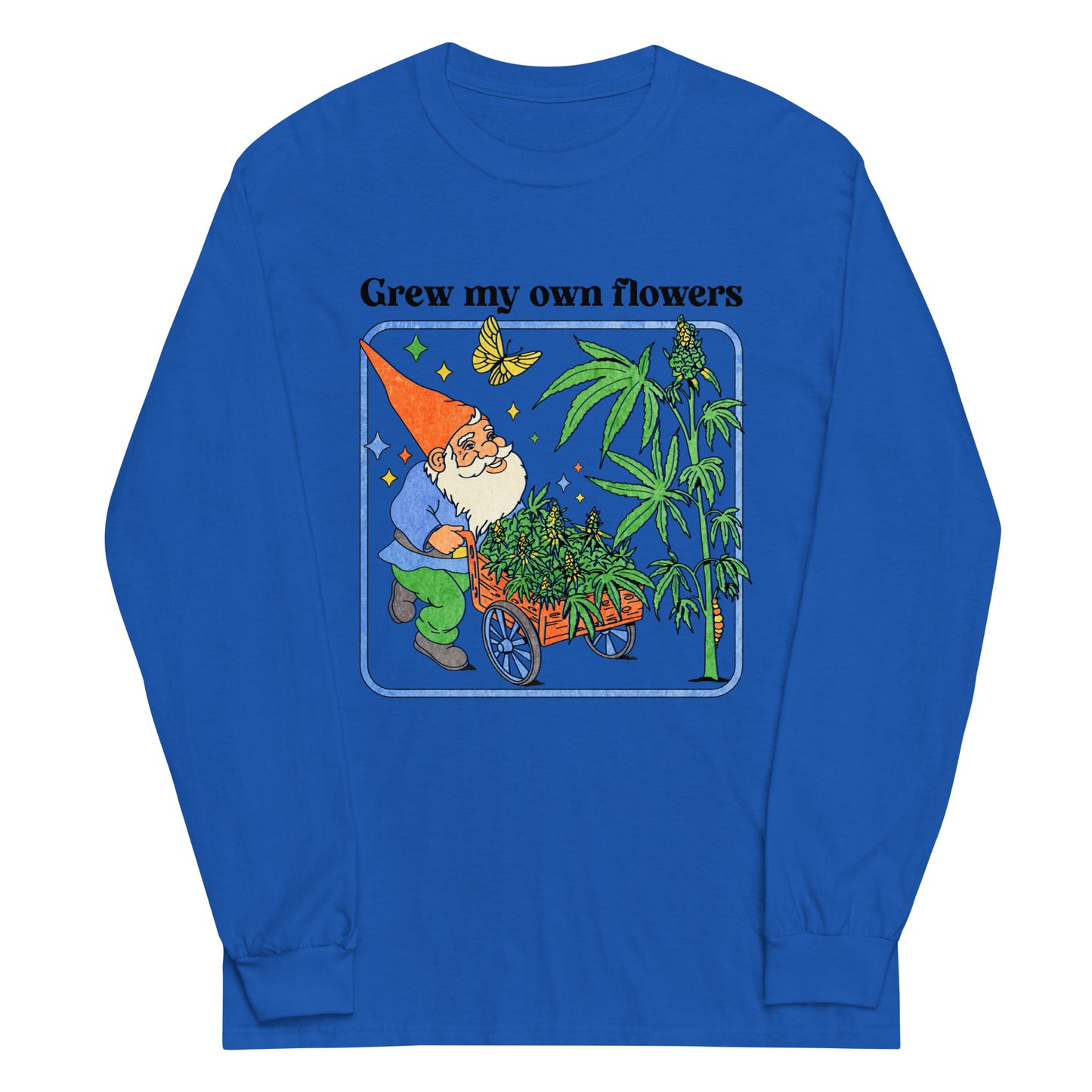 Grew My Own Flowers Graphic Long Sleeve Tee