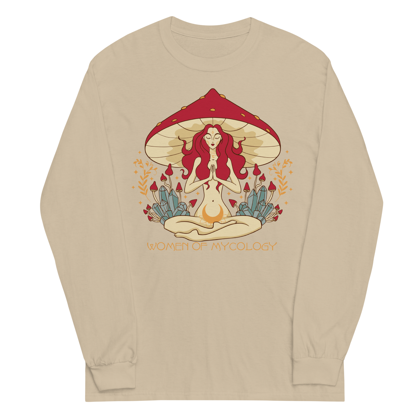 Mystical Woman of Mycology Graphic Long Sleeve Tee