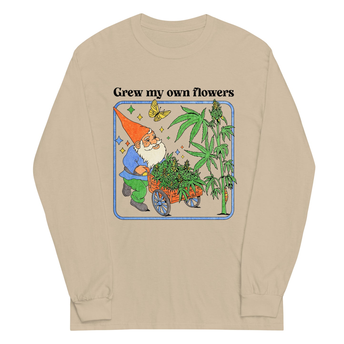 Grew My Own Flowers Graphic Long Sleeve Tee