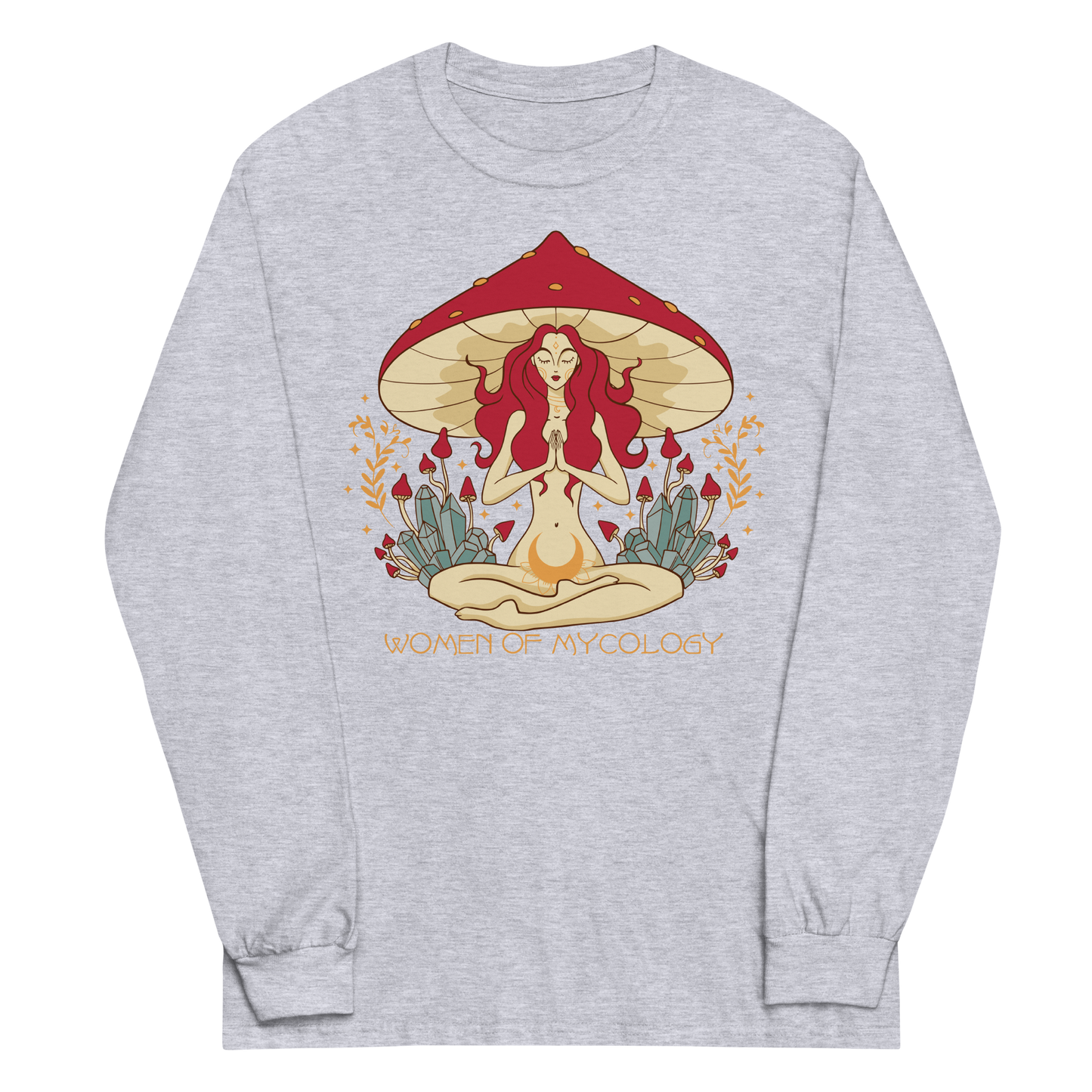 Mystical Woman of Mycology Graphic Long Sleeve Tee