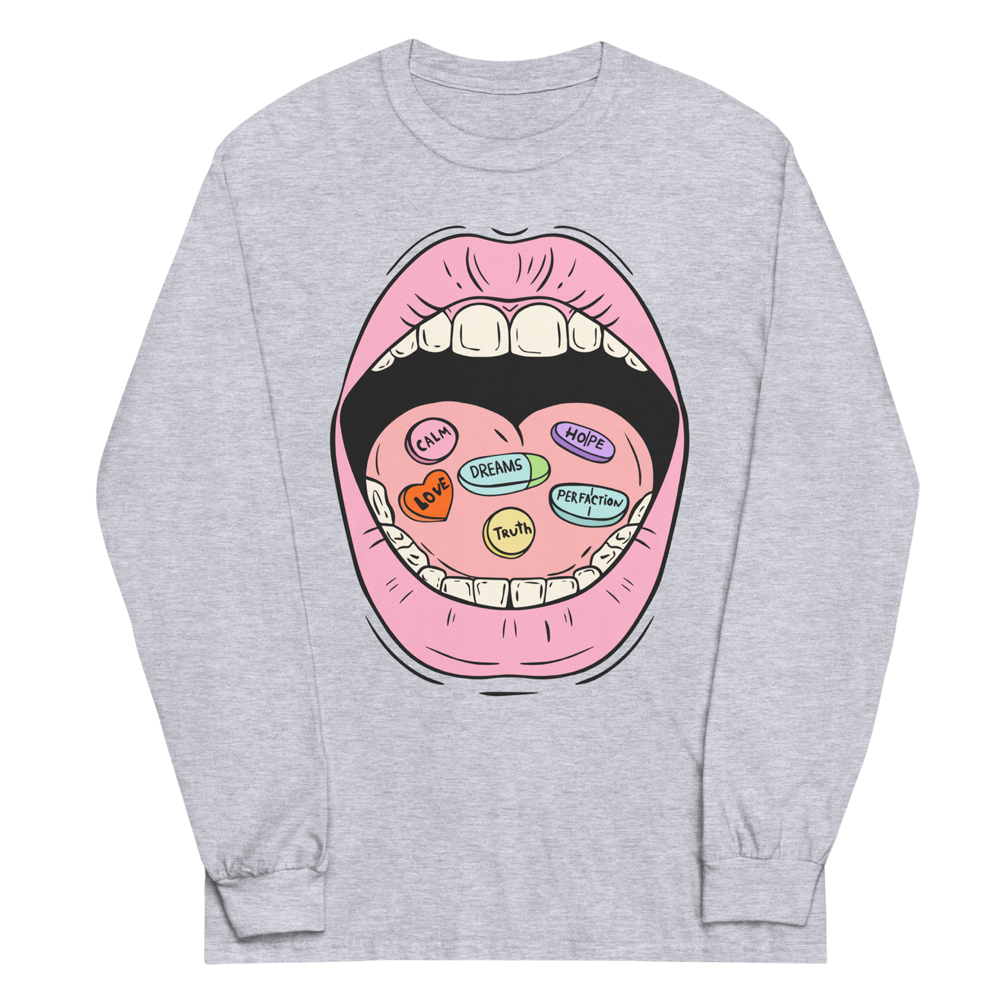 Daily Pills Graphic Long Sleeve Tee