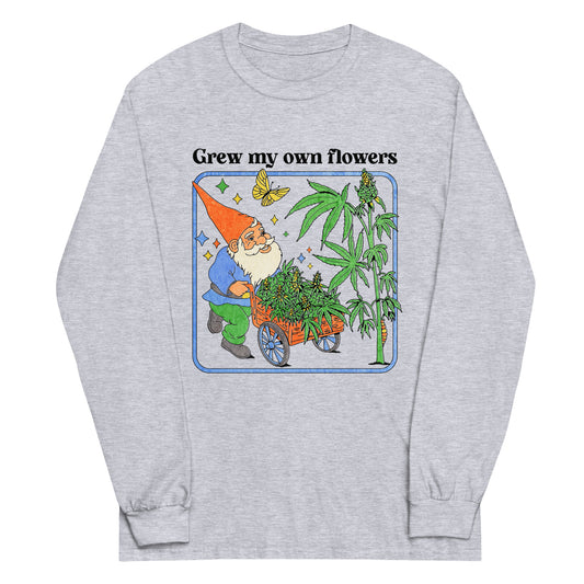 Grew My Own Flowers Graphic Long Sleeve Tee