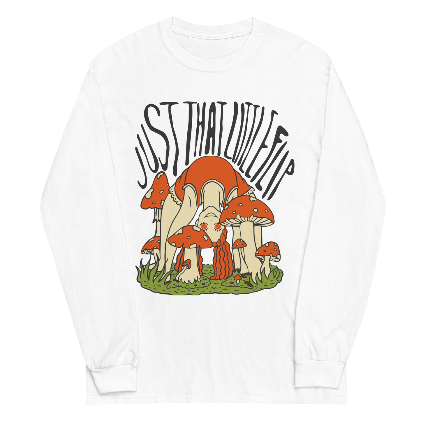 Just That Little Flip Graphic Long Sleeve Tee