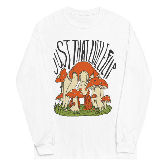 Just That Little Flip Graphic Long Sleeve Tee