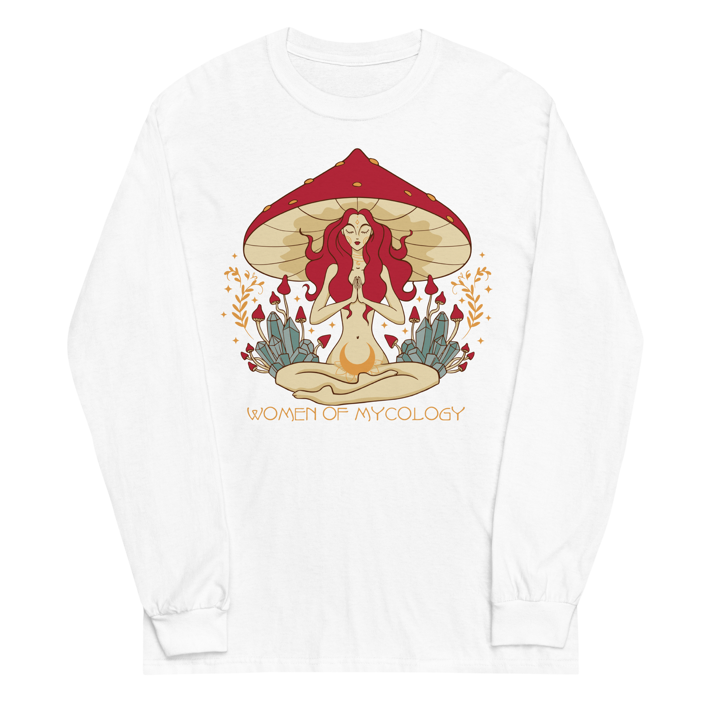 Mystical Woman of Mycology Graphic Long Sleeve Tee