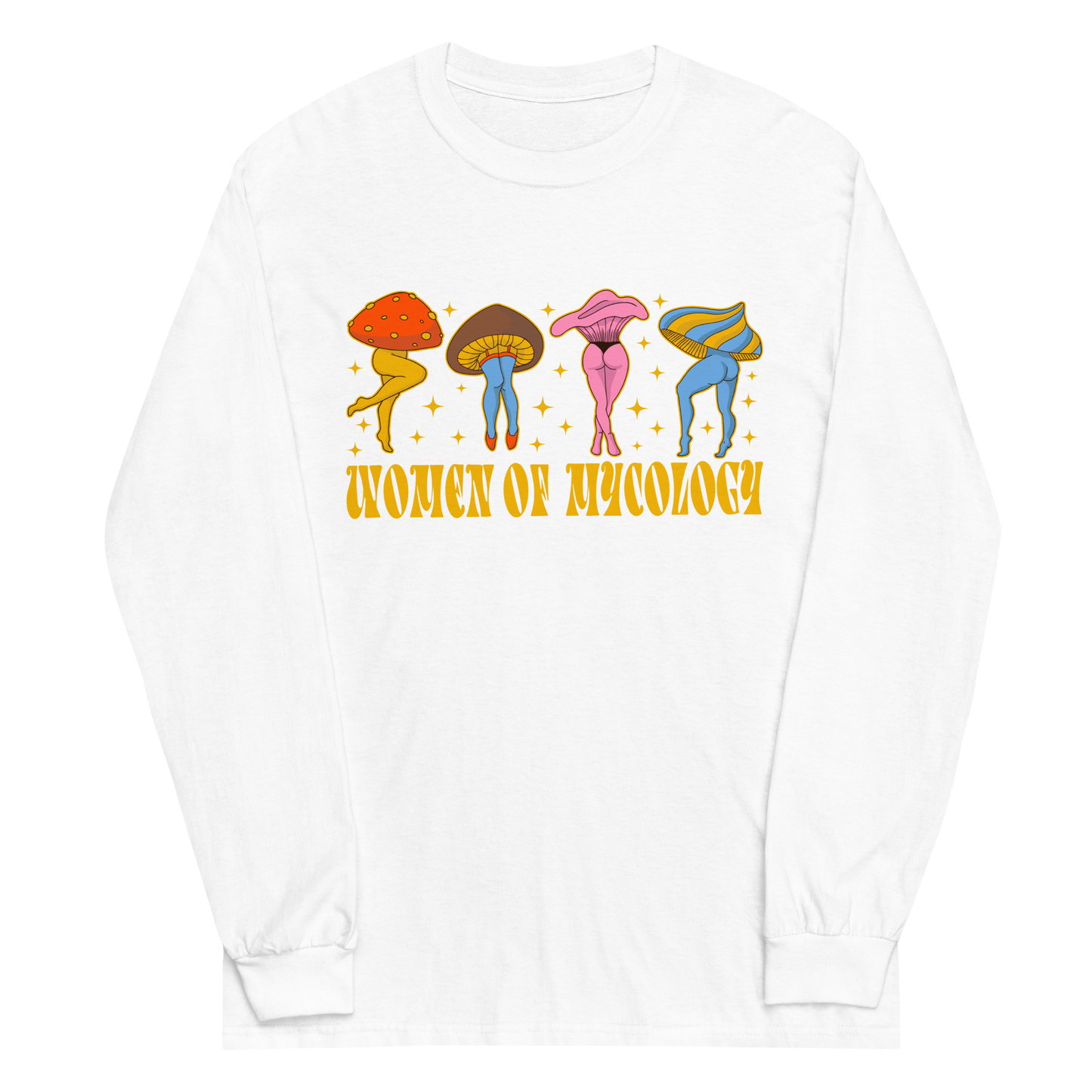 Retro Legs Woman of Mycology Graphic Long Sleeve Tee