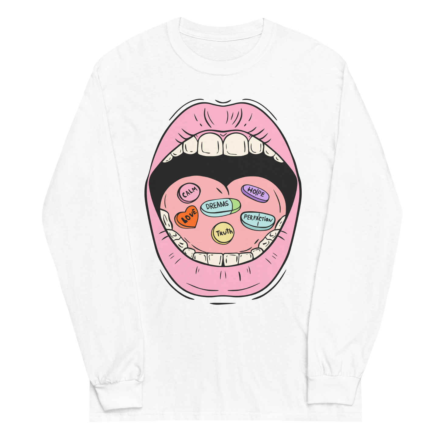 Daily Pills Graphic Long Sleeve Tee