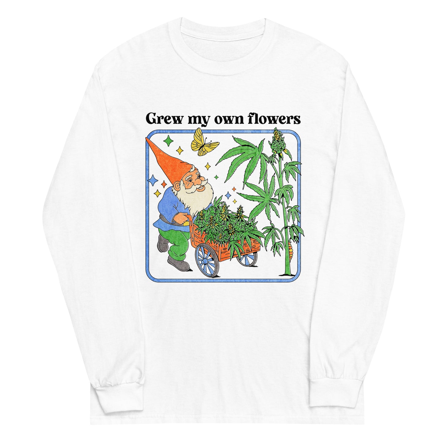 Grew My Own Flowers Graphic Long Sleeve Tee