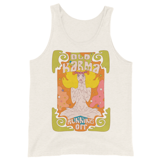 Old Karma Running Off Graphic Tank Top