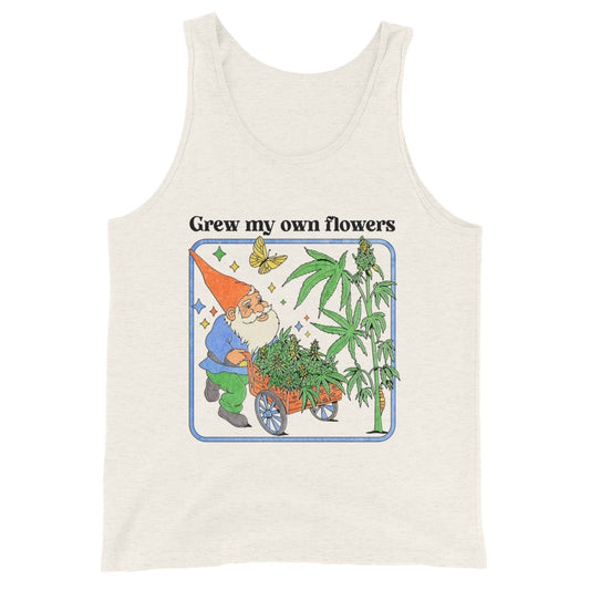 Grew My Own Flowers Graphic Tank Top