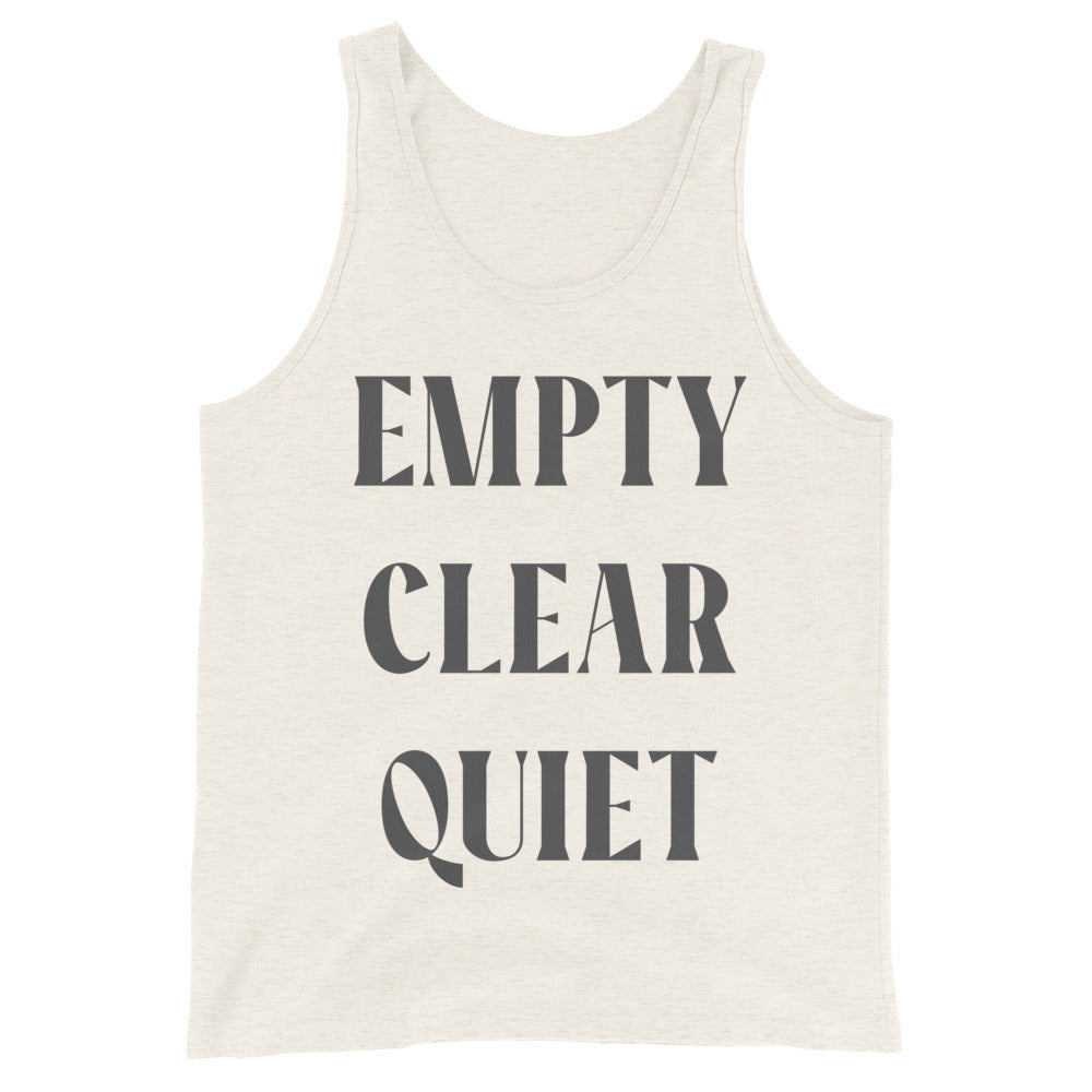 Empty • Clear • Quiet Graphic Tank Top