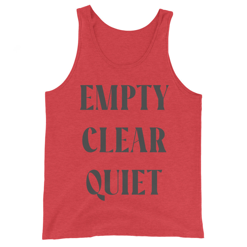 Empty • Clear • Quiet Graphic Tank Top