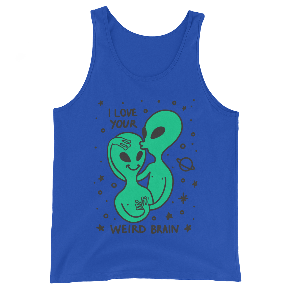 I Love Your Weird Brain Graphic Tank Top