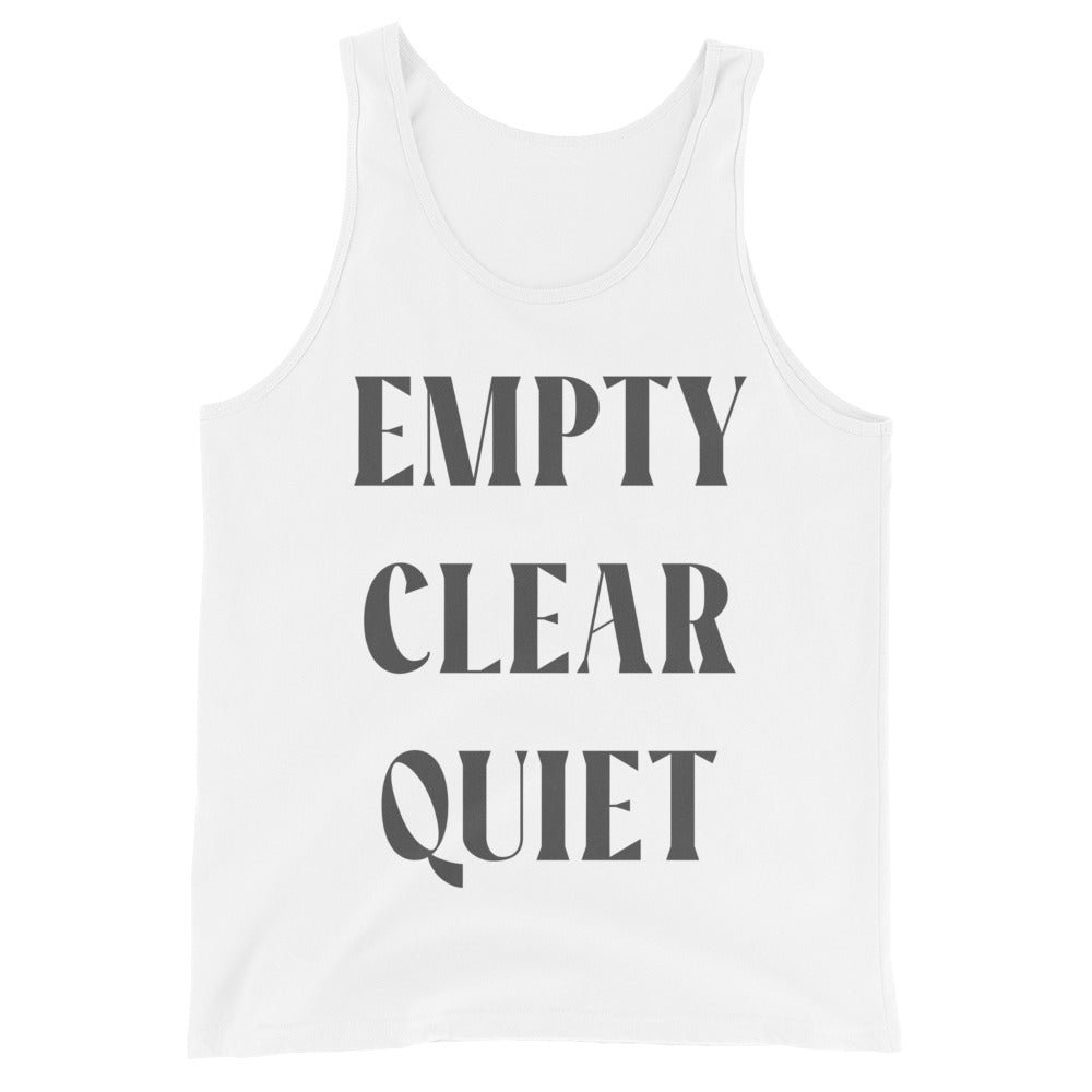 Empty • Clear • Quiet Graphic Tank Top