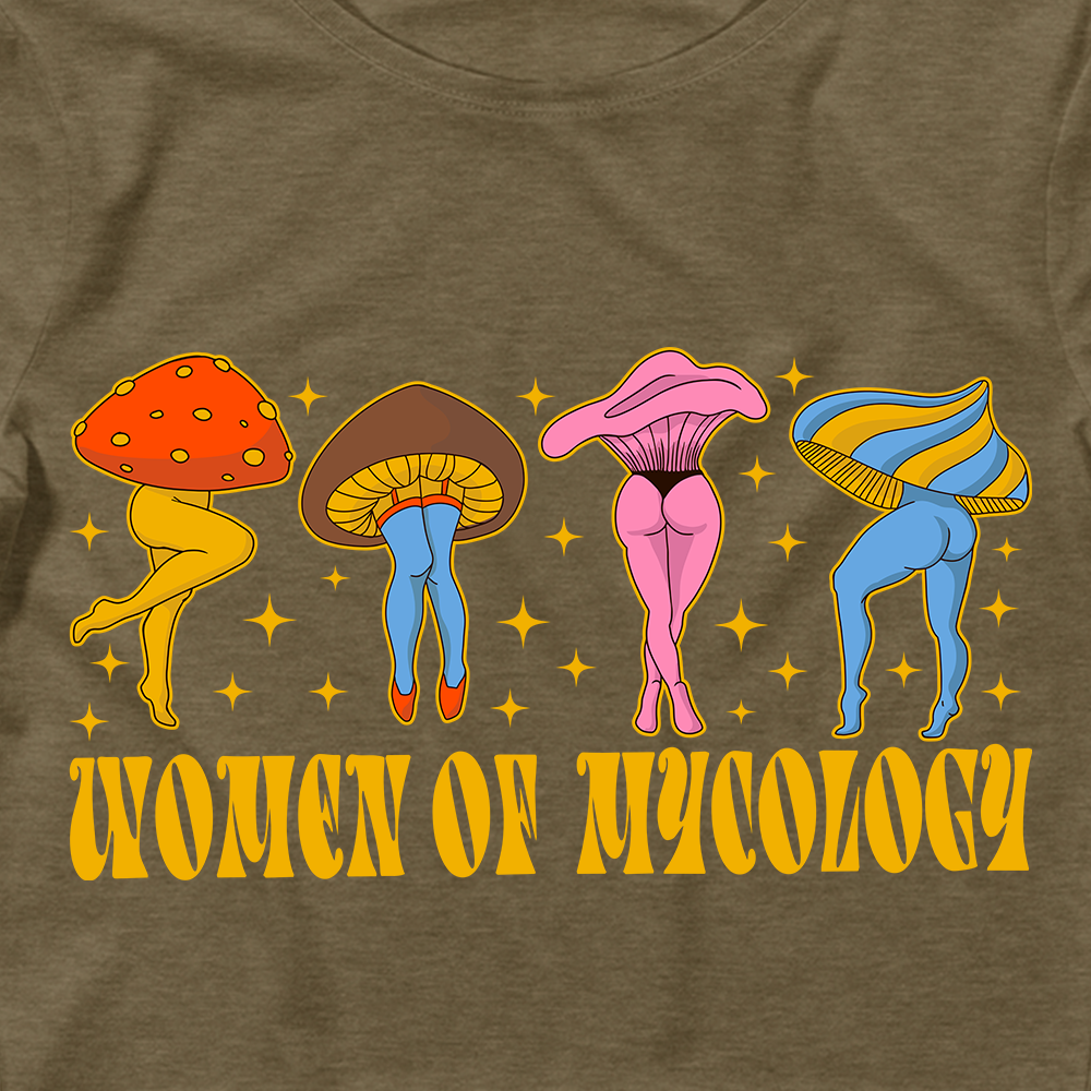 Retro Legs Woman of Mycology Graphic Crop Tee