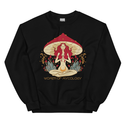 Mystical Woman of Mycology Graphic Unisex Sweatshirt