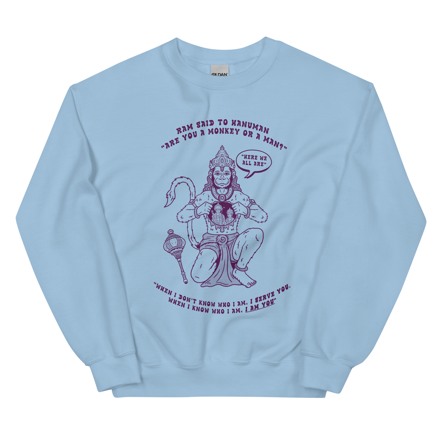 Here We All Are Graphic Unisex Sweatshirt