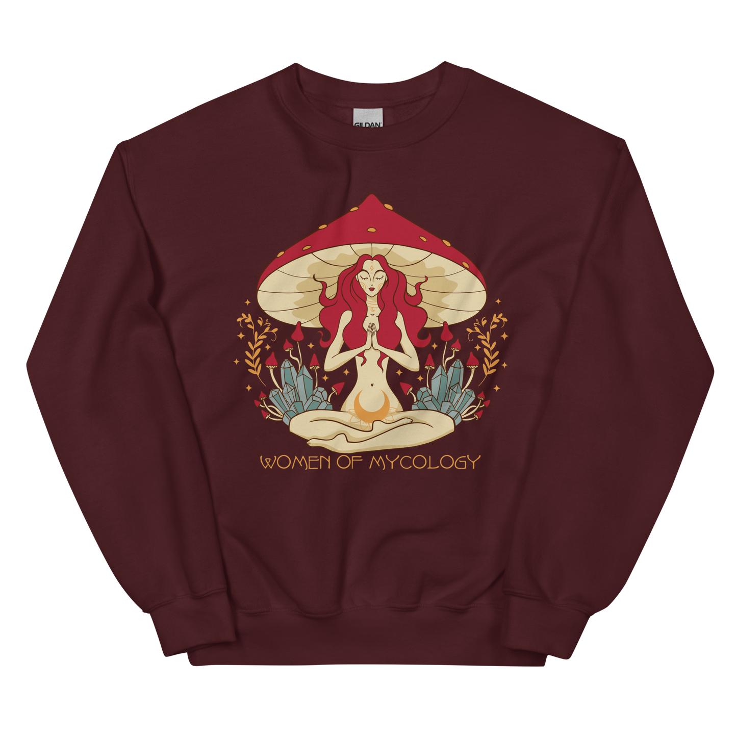 Mystical Woman of Mycology Graphic Unisex Sweatshirt