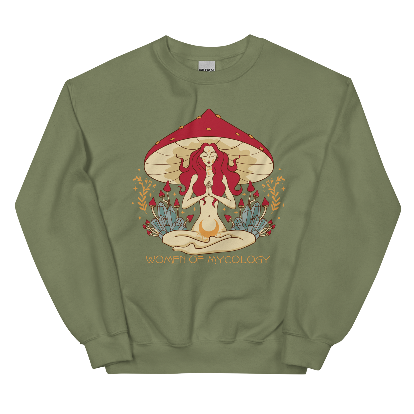 Mystical Woman of Mycology Graphic Unisex Sweatshirt