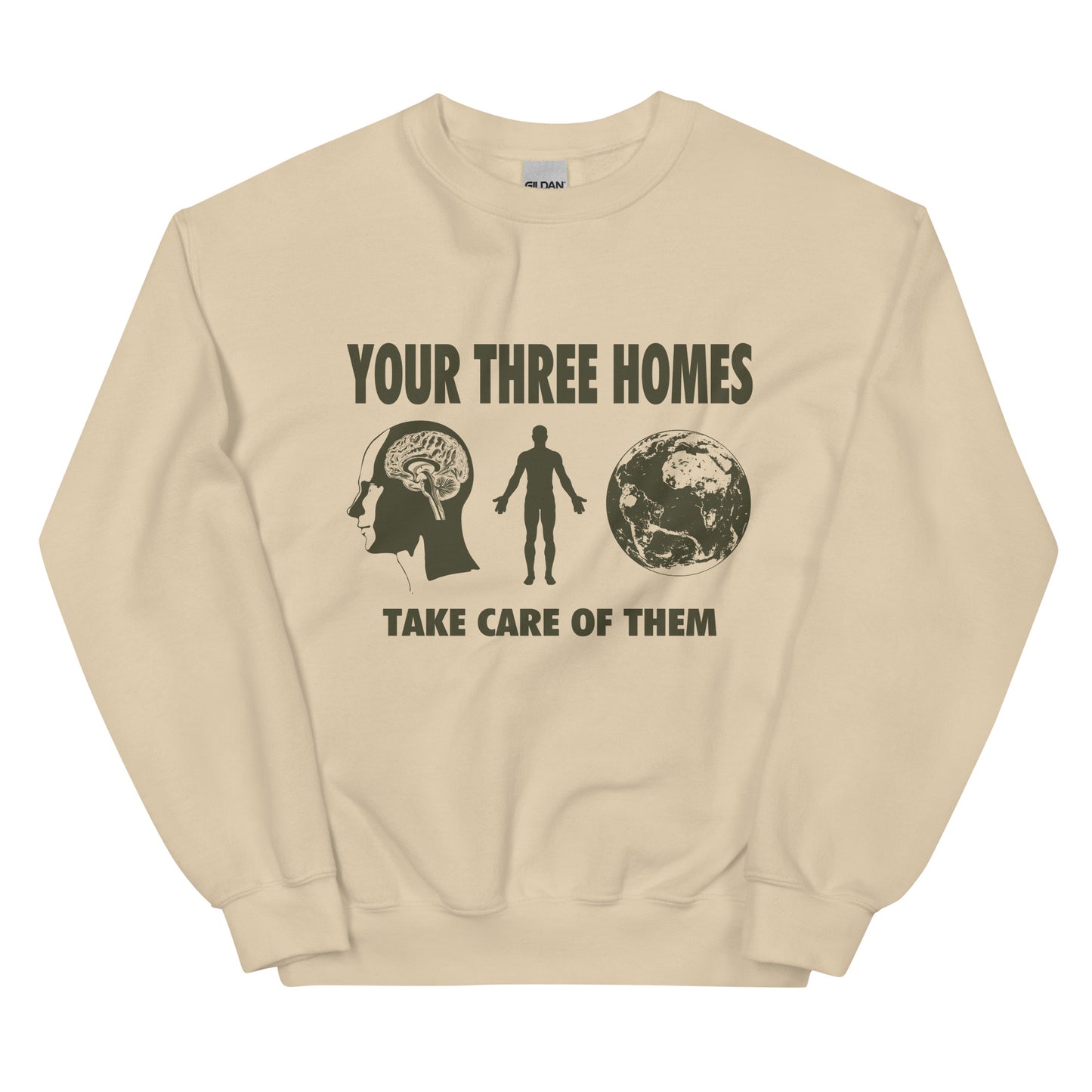 Your Three Homes Graphic Unisex Sweatshirt