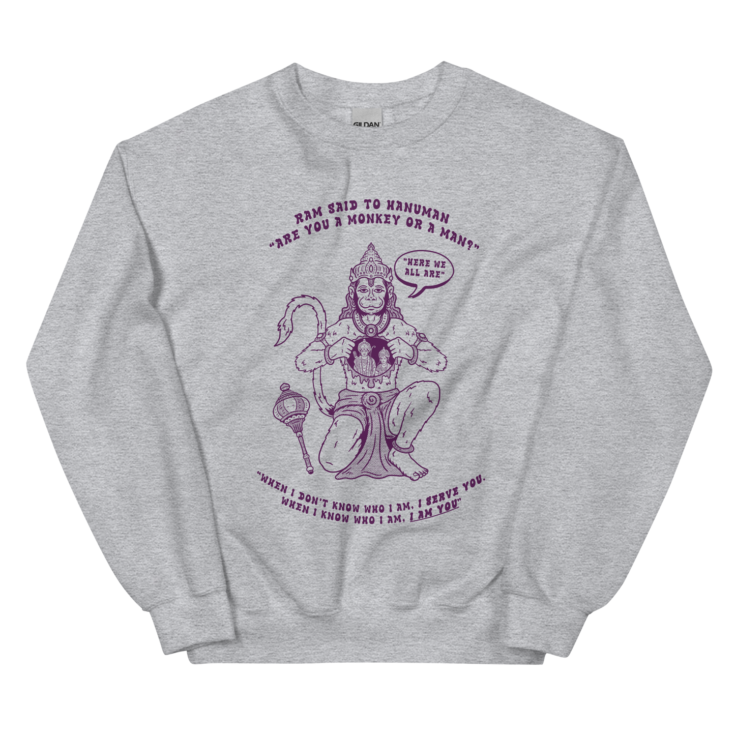 Here We All Are Graphic Unisex Sweatshirt