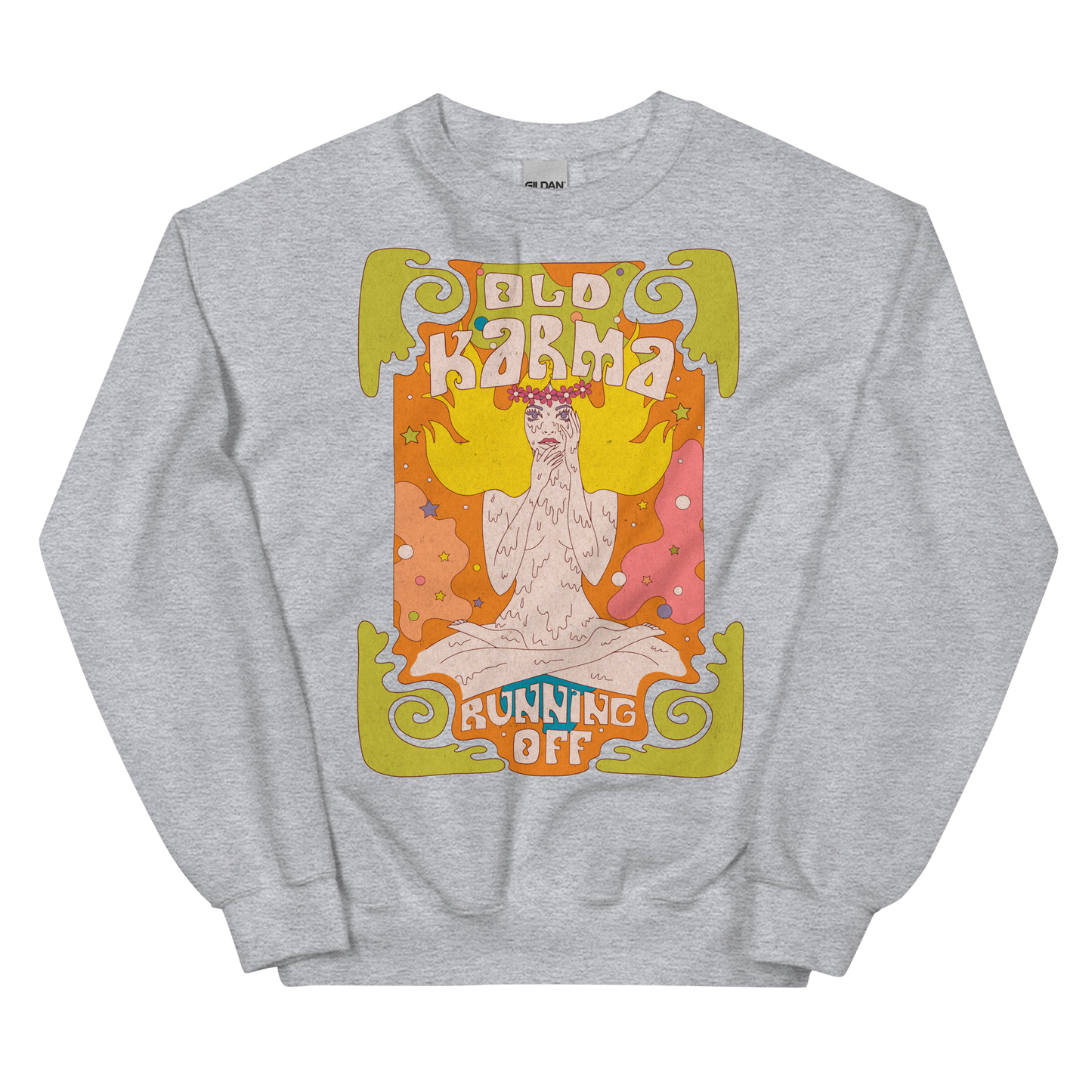 Old Karma Running Off Graphic Unisex Sweatshirt