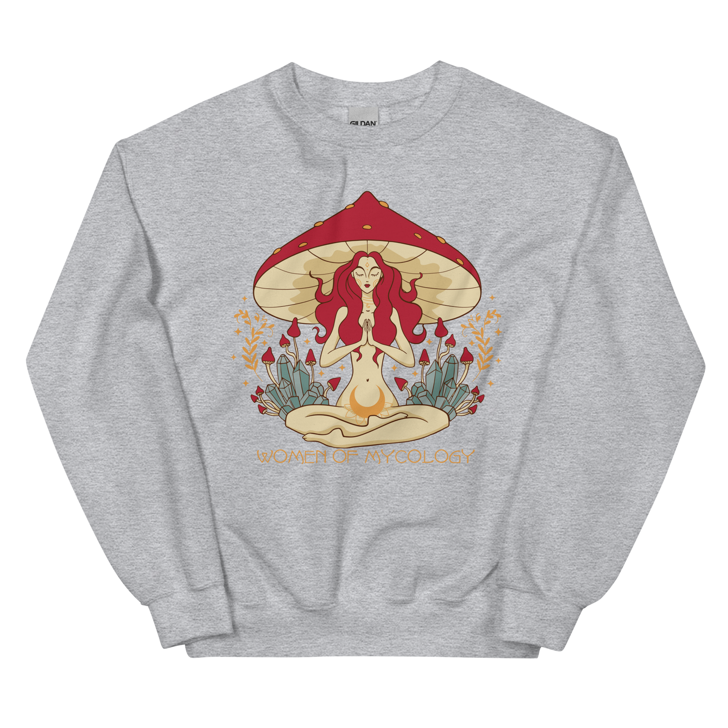 Mystical Woman of Mycology Graphic Unisex Sweatshirt