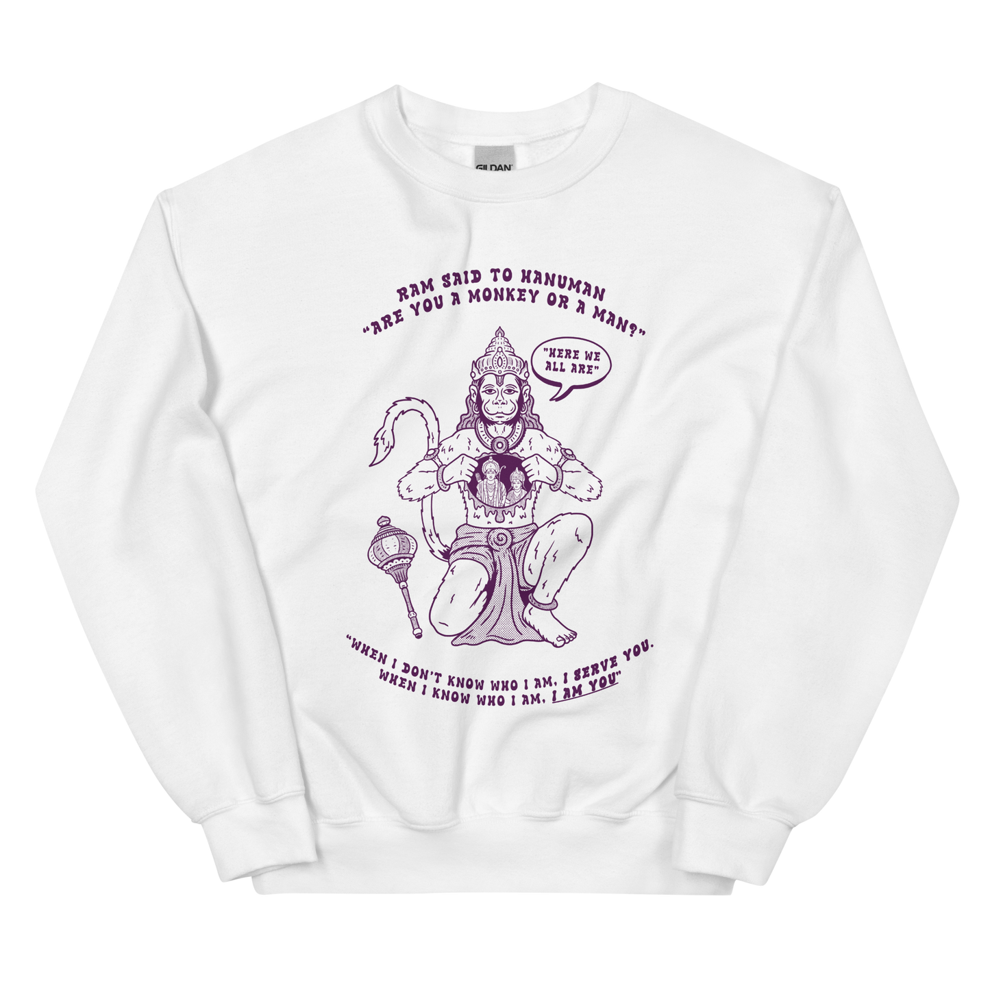 Here We All Are Graphic Unisex Sweatshirt