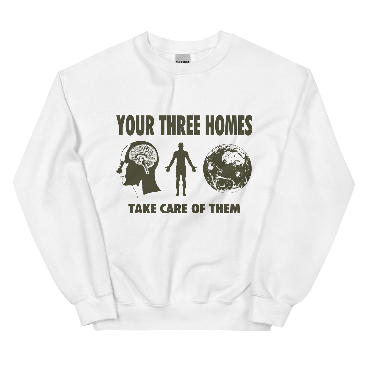 Your Three Homes Graphic Unisex Sweatshirt