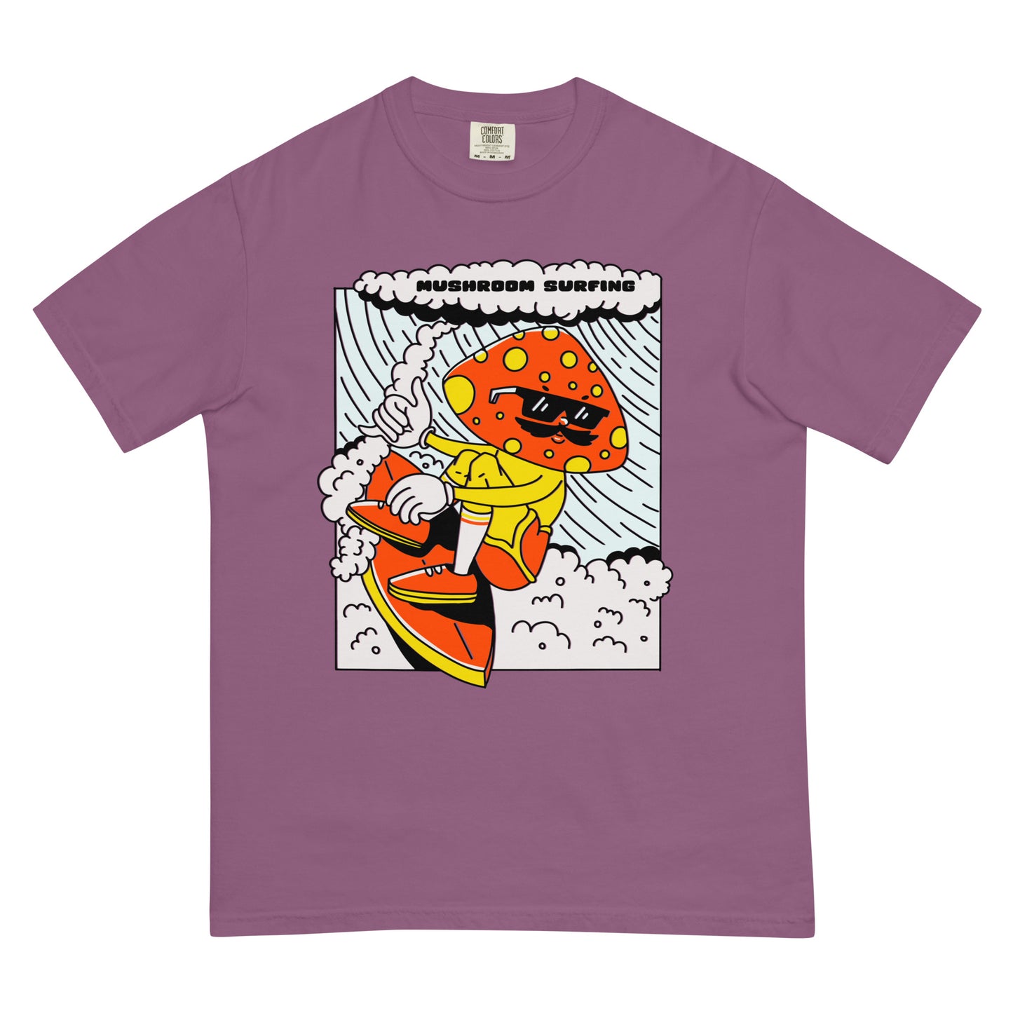 Mushroom Surfing Premium Graphic Tee