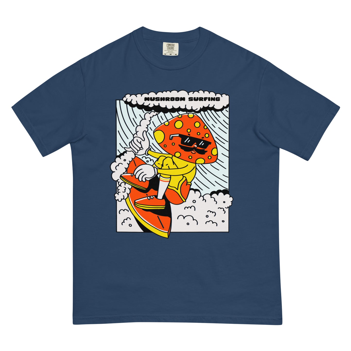 Mushroom Surfing Premium Graphic Tee