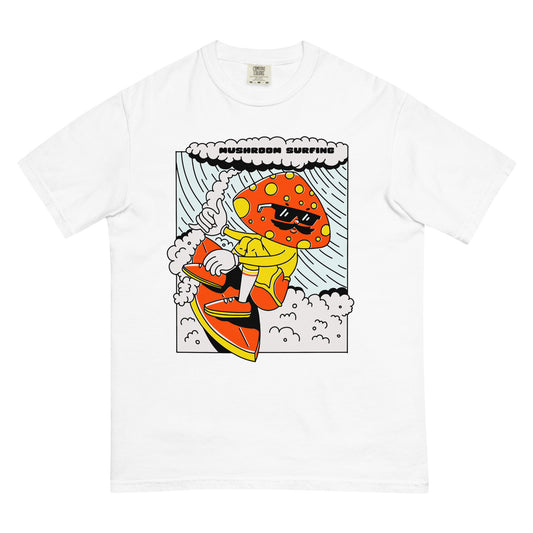 Mushroom Surfing Premium Graphic Tee