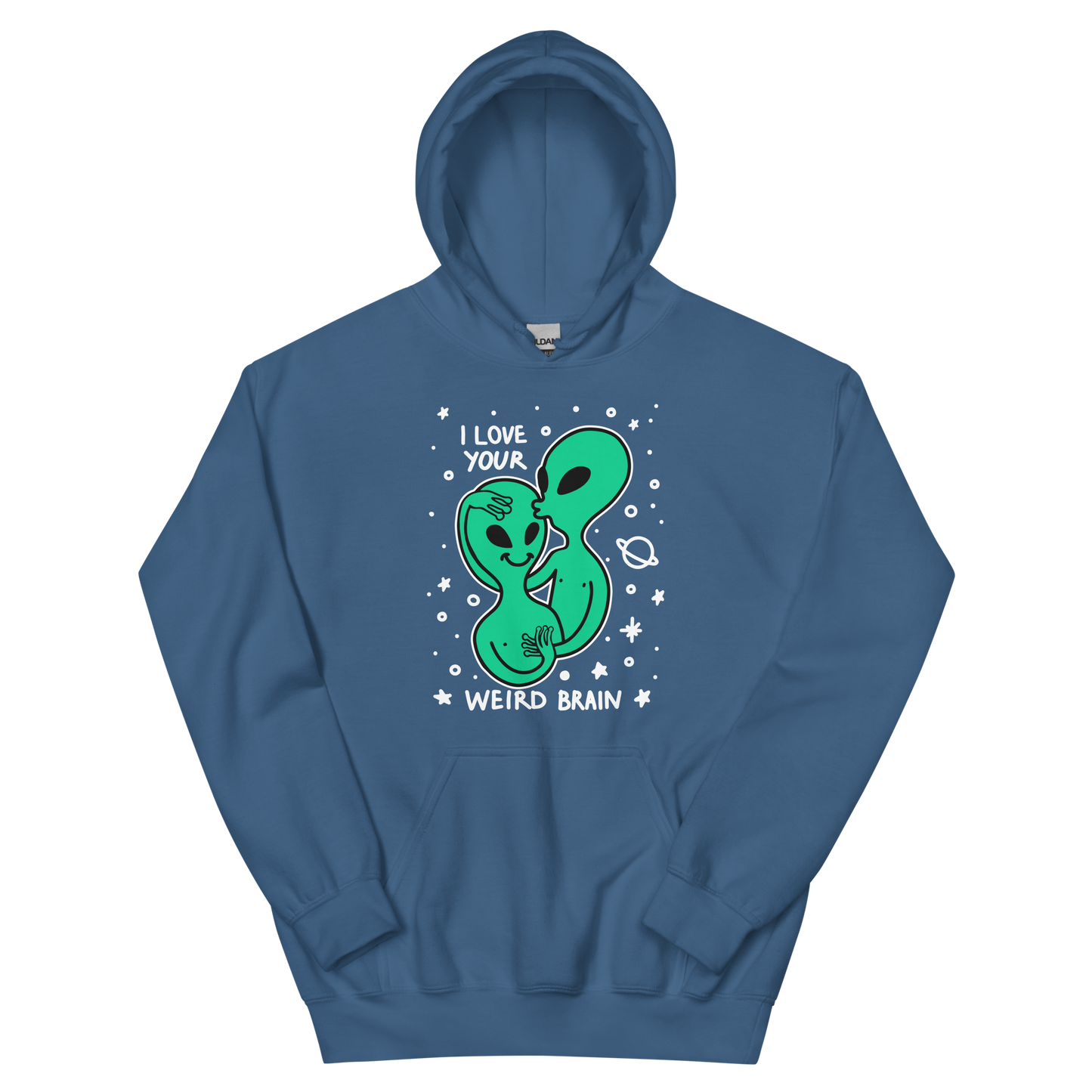 I Love Your Weird Brain Graphic Unisex Hoodie