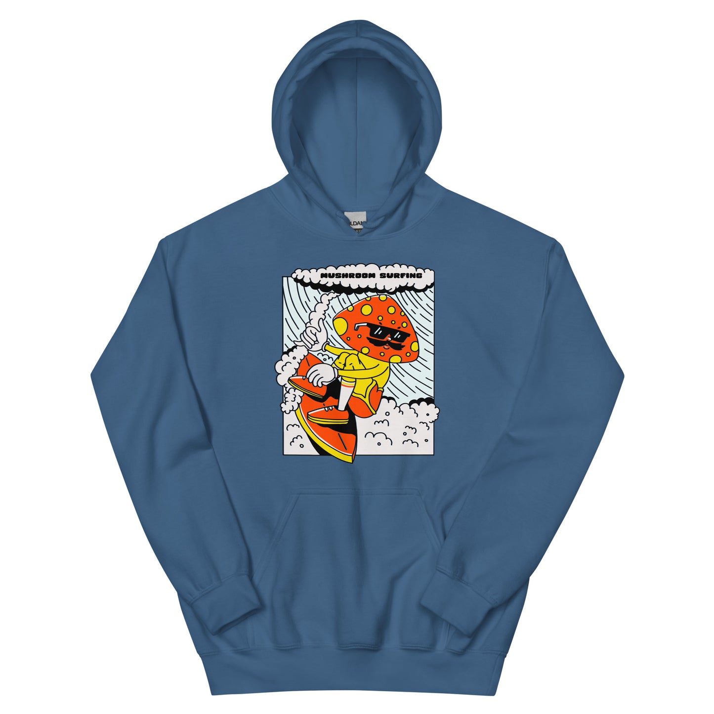 Mushroom Surfing Unisex Hoodie